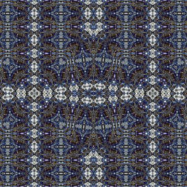 Kusursuz kaleydoskop deseni. Soyut etnik köken. Kusursuz bir doku. Yaratıcı bir geçmiş. Çizimler