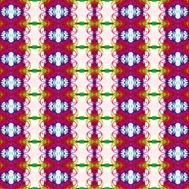 Kusursuz kaleydoskop deseni. Soyut etnik köken. Kusursuz bir doku. Yaratıcı bir geçmiş. Çizimler