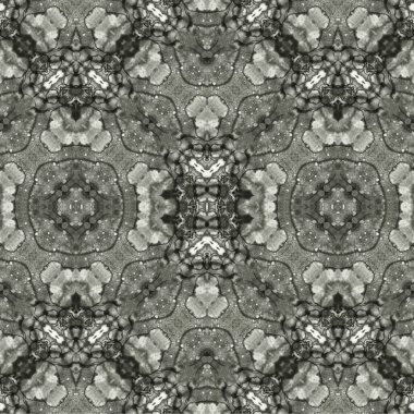 Kusursuz kaleydoskop deseni. Soyut etnik köken. Kusursuz bir doku. Yaratıcı bir geçmiş. Çizimler