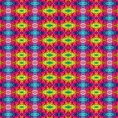 Kusursuz kaleydoskop deseni. Soyut etnik köken. Kusursuz bir doku. Yaratıcı bir geçmiş. Çizimler