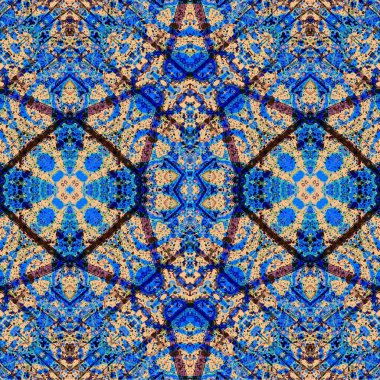 Kusursuz kaleydoskop deseni. Soyut etnik köken. Kusursuz bir doku. Yaratıcı bir geçmiş. Çizimler