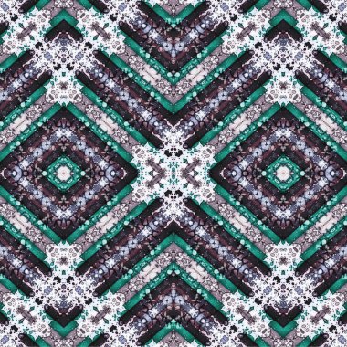 Kusursuz kaleydoskop deseni. Soyut etnik köken. Kusursuz bir doku. Yaratıcı bir geçmiş. Çizimler