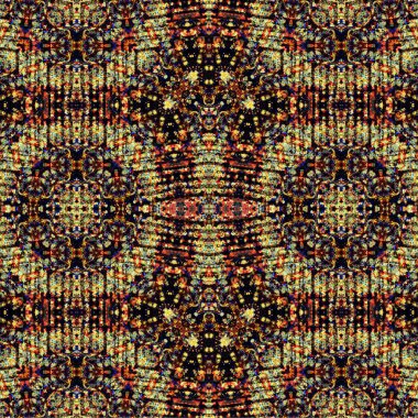 Kusursuz kaleydoskop deseni. Soyut etnik köken. Kusursuz bir doku. Yaratıcı bir geçmiş. Çizimler