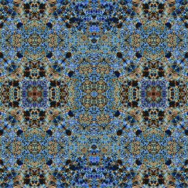 Kusursuz kaleydoskop deseni. Soyut etnik köken. Kusursuz bir doku. Yaratıcı bir geçmiş. Çizimler