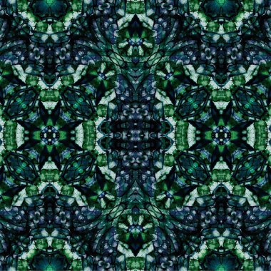 Kusursuz kaleydoskop deseni. Soyut etnik köken. Kusursuz bir doku. Yaratıcı bir geçmiş. Çizimler