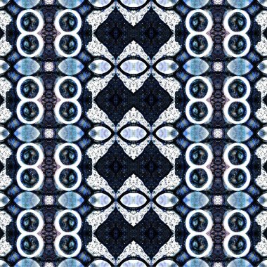 Kusursuz kaleydoskop deseni. Soyut etnik köken. Kusursuz bir doku. Yaratıcı bir geçmiş. Çizimler