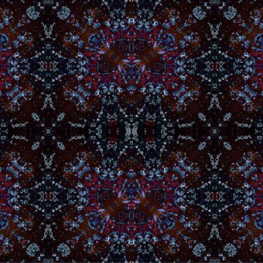 Kusursuz kaleydoskop deseni. Soyut etnik köken. Kusursuz bir doku. Yaratıcı bir geçmiş. Çizimler