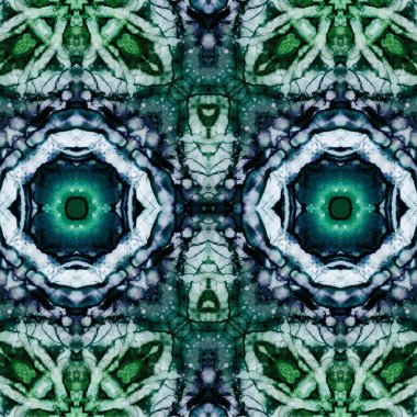 Kusursuz kaleydoskop deseni. Soyut etnik köken. Kusursuz bir doku. Yaratıcı bir geçmiş. Çizimler