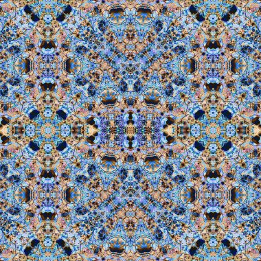 Kusursuz kaleydoskop deseni. Soyut etnik köken. Kusursuz bir doku. Yaratıcı bir geçmiş. Çizimler