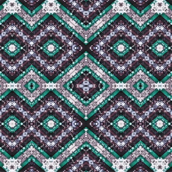 Kusursuz kaleydoskop deseni. Soyut etnik köken. Kusursuz bir doku. Yaratıcı bir geçmiş. Çizimler