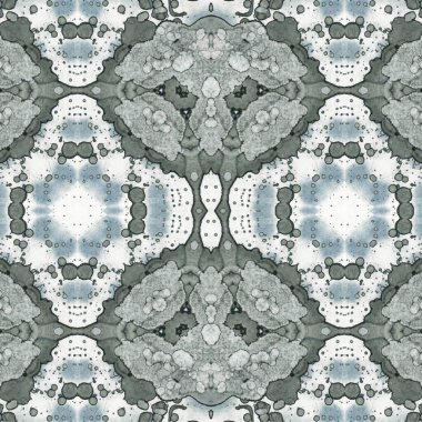 Kusursuz kaleydoskop deseni. Soyut etnik köken. Kusursuz bir doku. Yaratıcı bir geçmiş. Çizimler