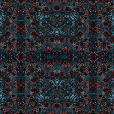 Kusursuz kaleydoskop deseni. Soyut etnik köken. Kusursuz bir doku. Yaratıcı bir geçmiş. Çizimler