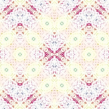 Kusursuz kaleydoskop deseni. Soyut etnik köken. Kusursuz bir doku. Yaratıcı bir geçmiş. Çizimler