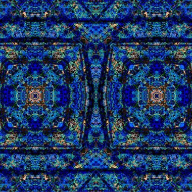 Kusursuz kaleydoskop deseni. Soyut etnik köken. Kusursuz bir doku. Yaratıcı bir geçmiş. Çizimler