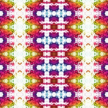 Kusursuz kaleydoskop deseni. Soyut etnik köken. Kusursuz bir doku. Yaratıcı bir geçmiş. Çizimler