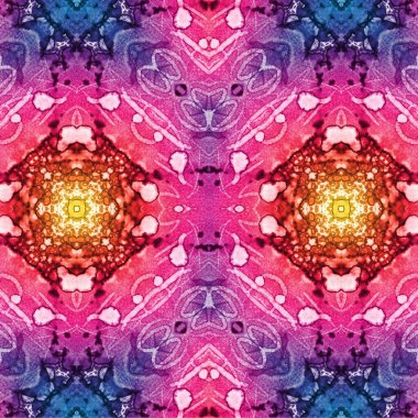 Kusursuz kaleydoskop deseni. Soyut etnik köken. Kusursuz bir doku. Yaratıcı bir geçmiş. Çizimler