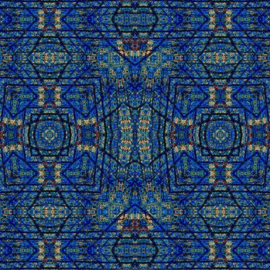 Kusursuz kaleydoskop deseni. Soyut etnik köken. Kusursuz bir doku. Yaratıcı bir geçmiş. Çizimler