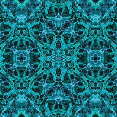 Kusursuz kaleydoskop deseni. Soyut etnik köken. Kusursuz bir doku. Yaratıcı bir geçmiş. Çizimler