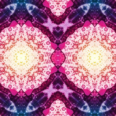 Kusursuz kaleydoskop deseni. Soyut etnik köken. Kusursuz bir doku. Yaratıcı bir geçmiş. Çizimler