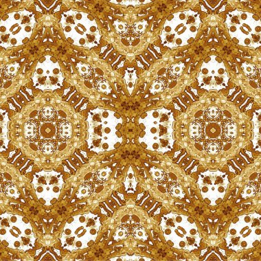 Kusursuz kaleydoskop deseni. Soyut etnik köken. Kusursuz bir doku. Yaratıcı bir geçmiş. Çizimler