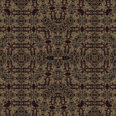 Kusursuz kaleydoskop deseni. Soyut etnik köken. Kusursuz bir doku. Yaratıcı bir geçmiş. Çizimler