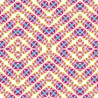 Kusursuz kaleydoskop deseni. Soyut etnik köken. Kusursuz bir doku. Yaratıcı bir geçmiş. Çizimler