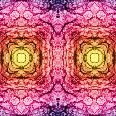 Kusursuz kaleydoskop deseni. Soyut etnik köken. Kusursuz bir doku. Yaratıcı bir geçmiş. Çizimler