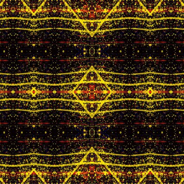 Kusursuz kaleydoskop deseni. Soyut etnik köken. Kusursuz bir doku. Yaratıcı bir geçmiş. Çizimler