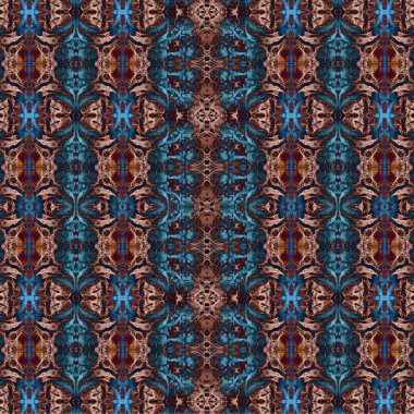 Kusursuz kaleydoskop deseni. Soyut etnik köken. Kusursuz bir doku. Yaratıcı bir geçmiş. Çizimler