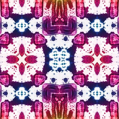 Kusursuz kaleydoskop deseni. Soyut etnik köken. Kusursuz bir doku. Yaratıcı bir geçmiş. Çizimler