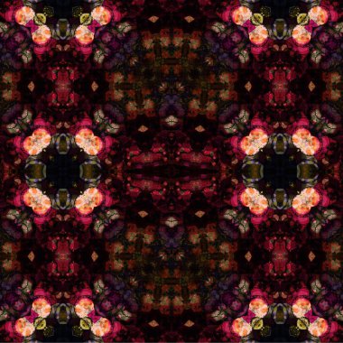 Kusursuz kaleydoskop deseni. Soyut etnik köken. Kusursuz bir doku. Yaratıcı bir geçmiş. Çizimler