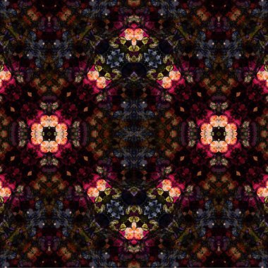 Kusursuz etnik düzen. Soyut retro arka plan. Kusursuz bir doku. Simetrik arkaplan. Sanat dokusu