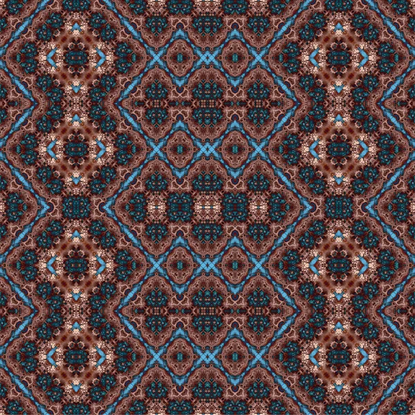 Kusursuz kaleydoskop deseni. Soyut etnik köken. Kusursuz bir doku. Yaratıcı bir geçmiş. Çizimler