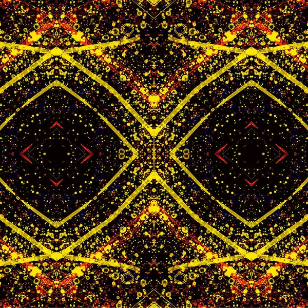 Kusursuz kaleydoskop deseni. Soyut etnik köken. Kusursuz bir doku. Yaratıcı bir geçmiş. Çizimler