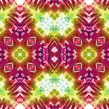 Kusursuz etnik düzen. Soyut retro arka plan. Kusursuz bir doku. Simetrik arkaplan. Sanat dokusu