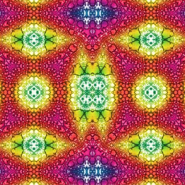 Kusursuz etnik düzen. Soyut retro arka plan. Kusursuz bir doku. Simetrik arkaplan. Sanat dokusu