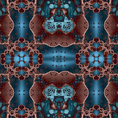 Kusursuz etnik düzen. Soyut retro arka plan. Kusursuz bir doku. Simetrik arkaplan. Sanat dokusu