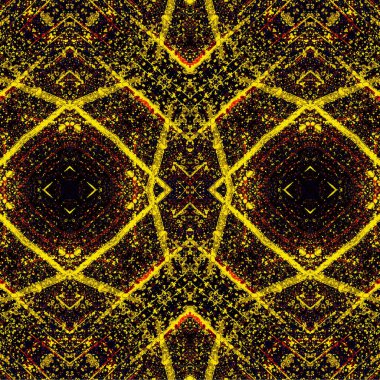 Kusursuz etnik düzen. Soyut retro arka plan. Kusursuz bir doku. Simetrik arkaplan. Sanat dokusu