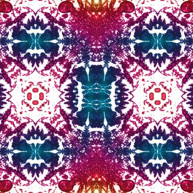 Kusursuz etnik düzen. Soyut retro arka plan. Kusursuz bir doku. Simetrik arkaplan. Sanat dokusu