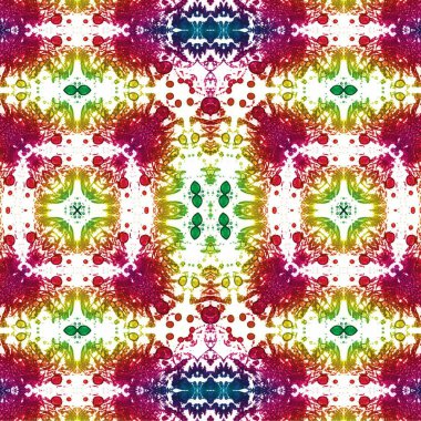 Seamless ethnic pattern. Abstract retro background. Seamless texture. Symmetrical background. Art texture
