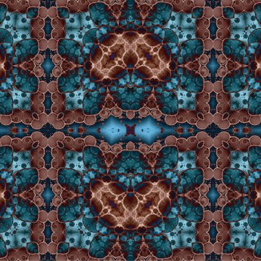 Kusursuz etnik düzen. Soyut retro arka plan. Kusursuz bir doku. Simetrik arkaplan. Sanat dokusu