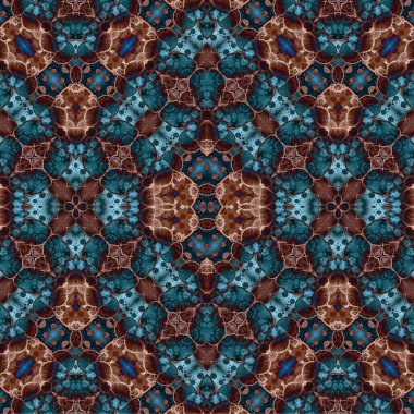 Kusursuz etnik düzen. Soyut retro arka plan. Kusursuz bir doku. Simetrik arkaplan. Sanat dokusu