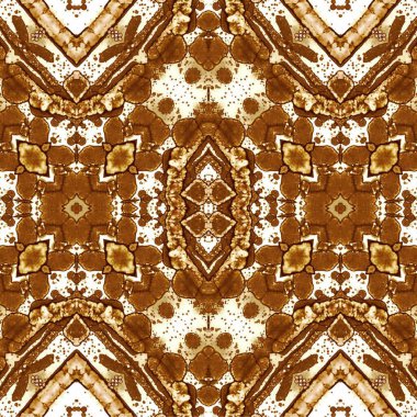 Kusursuz etnik düzen. Soyut retro arka plan. Kusursuz bir doku. Simetrik arkaplan. Sanat dokusu