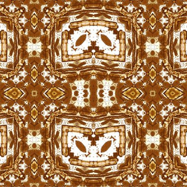 Kusursuz etnik düzen. Soyut retro arka plan. Kusursuz bir doku. Simetrik arkaplan. Sanat dokusu