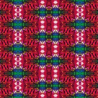 Kusursuz etnik düzen. Soyut retro arka plan. Kusursuz bir doku. Simetrik arkaplan. Sanat dokusu