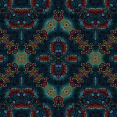 Kusursuz etnik düzen. Soyut retro arka plan. Kusursuz bir doku. Simetrik arkaplan. Sanat dokusu