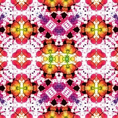 Kusursuz etnik düzen. Soyut retro arka plan. Kusursuz bir doku. Simetrik arkaplan. Sanat dokusu