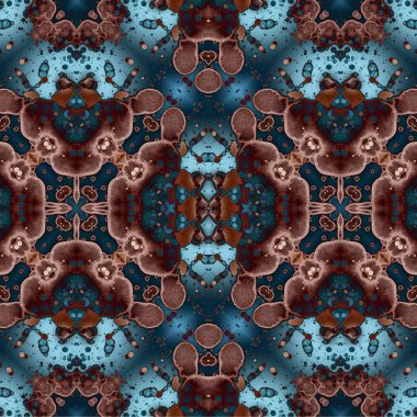 Seamless ethnic pattern. Abstract retro background. Seamless texture. Symmetrical background. Art texture