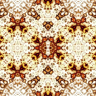 Kusursuz etnik düzen. Soyut retro arka plan. Kusursuz bir doku. Simetrik arkaplan. Sanat dokusu