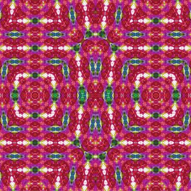 Kusursuz etnik düzen. Soyut retro arka plan. Kusursuz bir doku. Simetrik arkaplan. Sanat dokusu